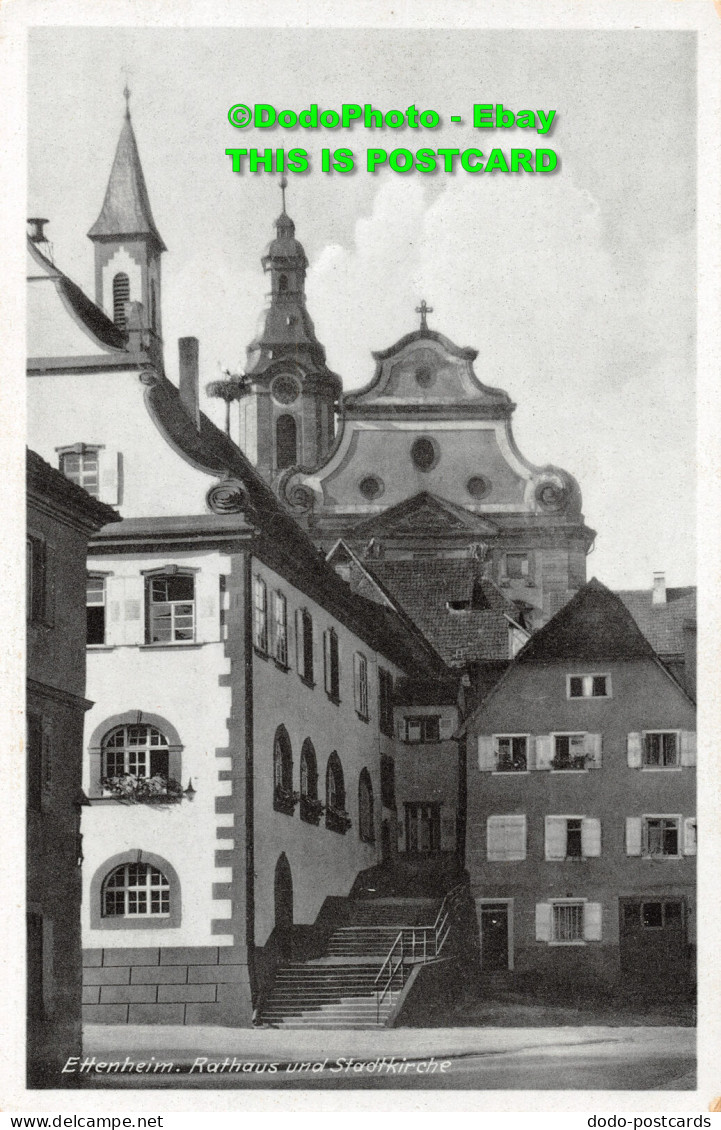 R450216 Ettenheim. Rathaus Und Stadtkirche. Carl Machleid. No. 154434 - World