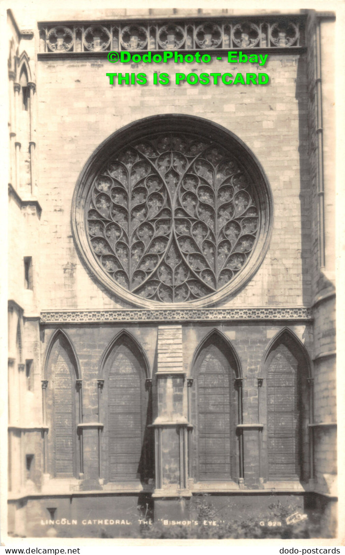 R450217 Lincoln Cathedral. The Bishops Eye. G828. Walter Scott. RP - World