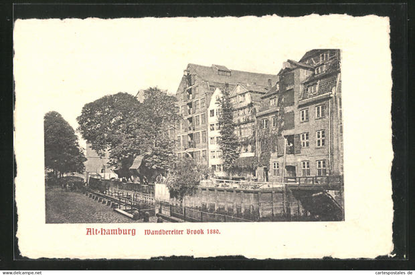 AK Alt-Hamburg, Wandbereiter Brook 1880  - Mitte