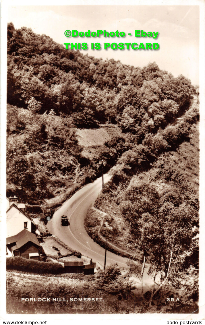 R450534 Somerset. Porlock Hill. RP. 1957 - Wereld