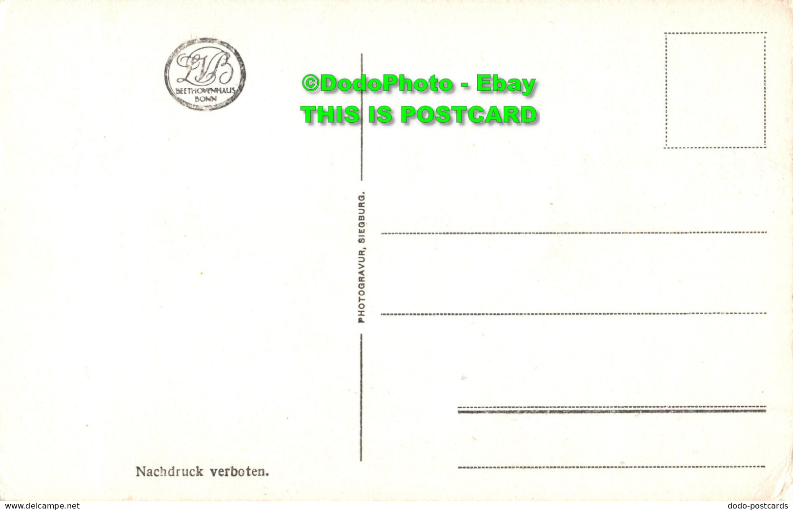 R450535 Hofansicht Des Hauses Bonngasse 20 Mit Dem Hintergebaude. L. V. B. Beeth - Wereld