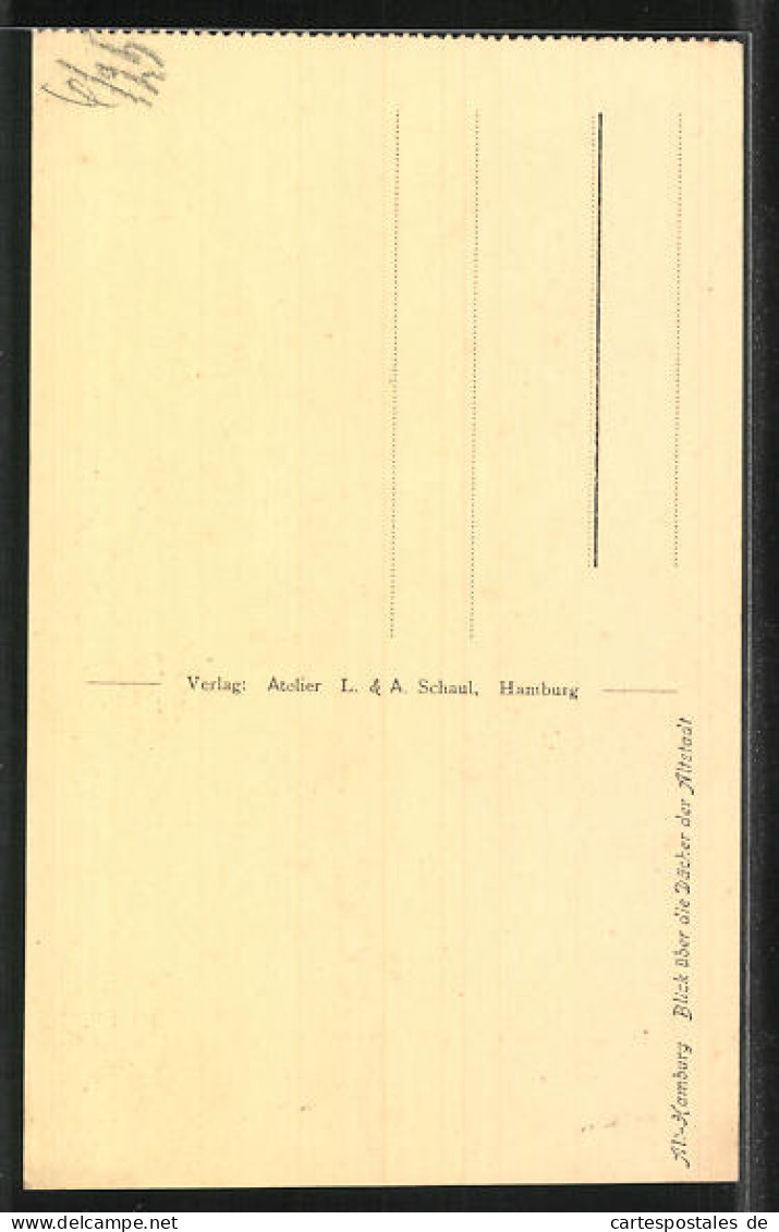 AK Alt-Hamburg, Blick über Die Dächer Der Altstadt  - Sonstige & Ohne Zuordnung
