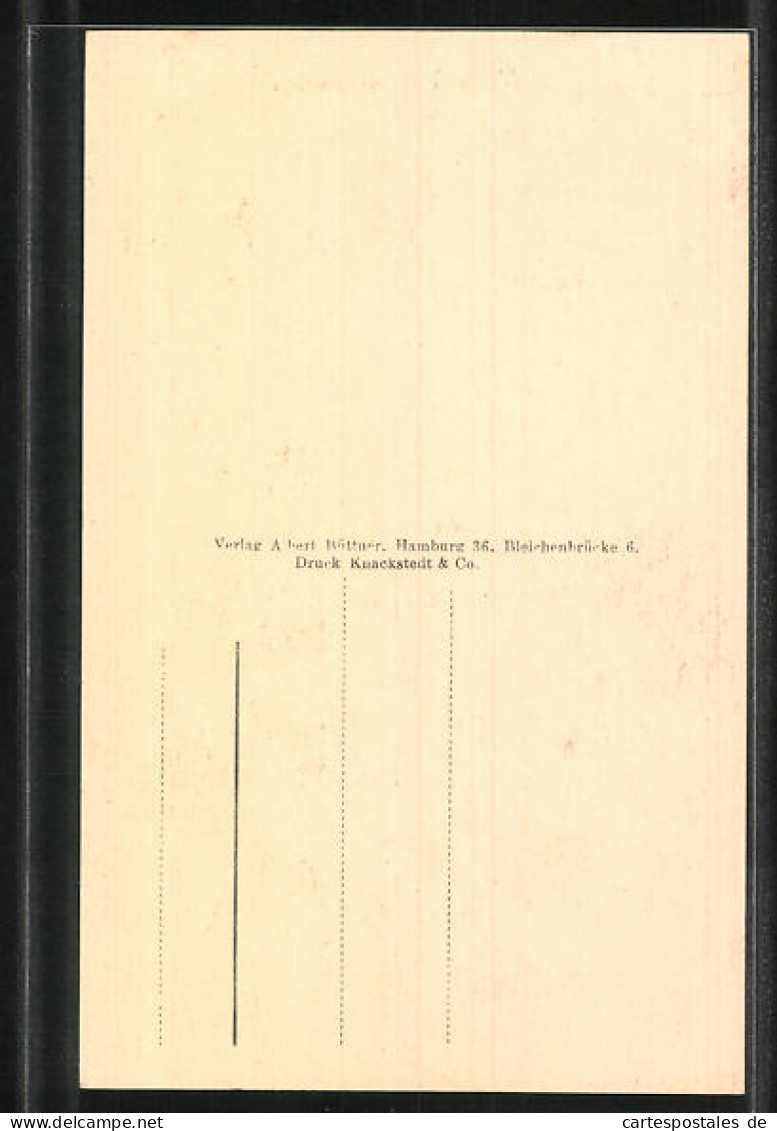 AK Alt-Hamburg, Kirchturm Vom Gr. Bäckergang 42 Gesehen  - Other & Unclassified