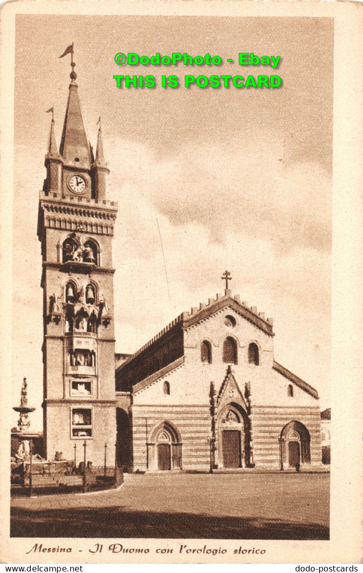 R450827 Messina. Il Duomo Con L Orologio Storico. Carisme - Monde