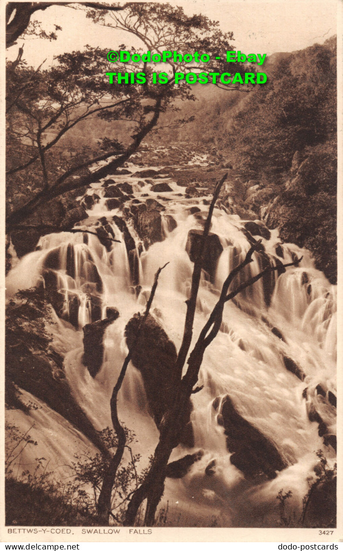 R450723 Bettws Y Coed. Swallow Falls. Photochrom. 1928 - Wereld