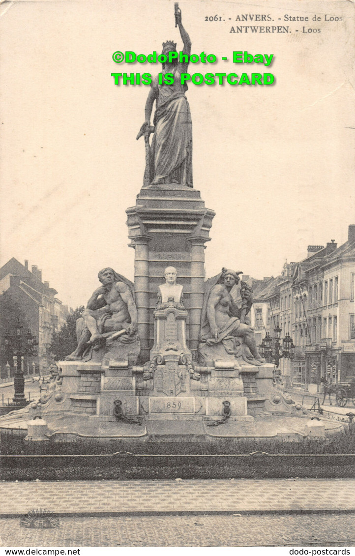 R450836 Anvers. Statue De Loos. Henri Georges - Monde