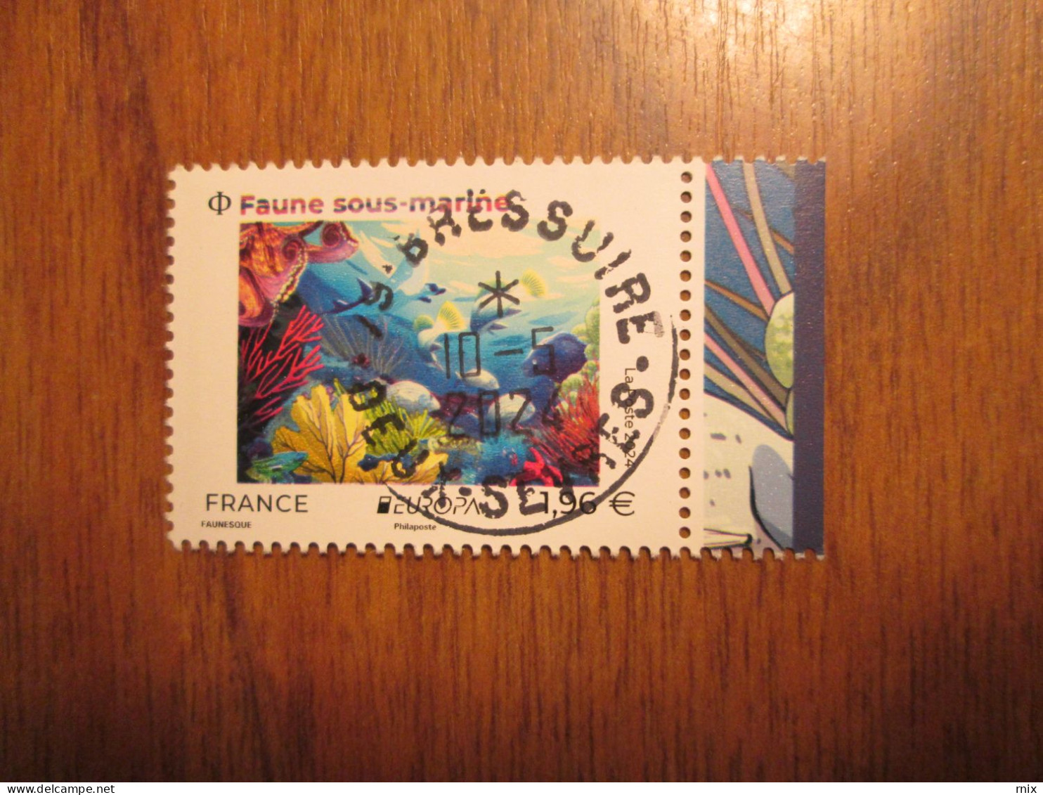 2024 Europa Faune Sous-marine Oblitéré 1er Jour Cachet Rond 10/05/2024 - Used Stamps