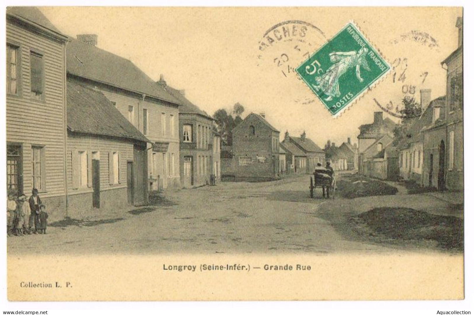 LONGROY LES GAMACHES. Lot 3 CP. Grande Rue. La Ballastière. Vue Du Moulin Sur La Bresle. - Eu