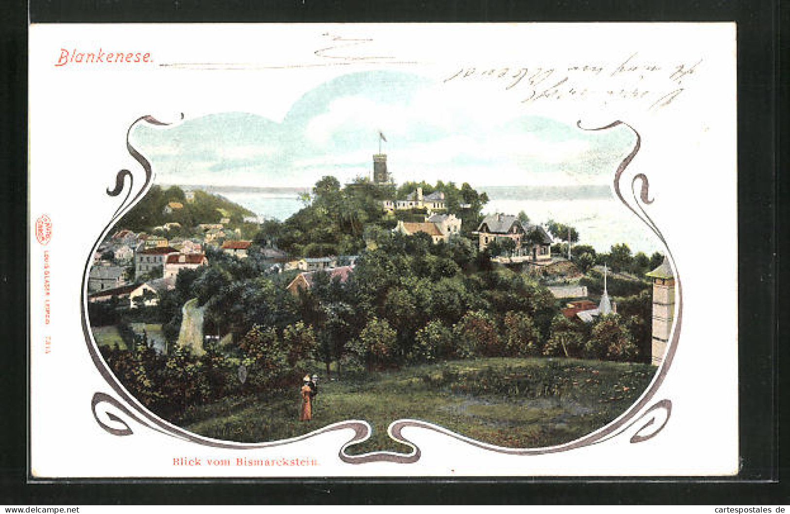 AK Hamburg-Blankenese, Panoramablick Vom Bismarckstein  - Blankenese