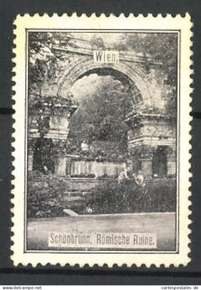 Reklamemarke Wien, Schönbrunn, Römische Ruine  - Vignetten (Erinnophilie)