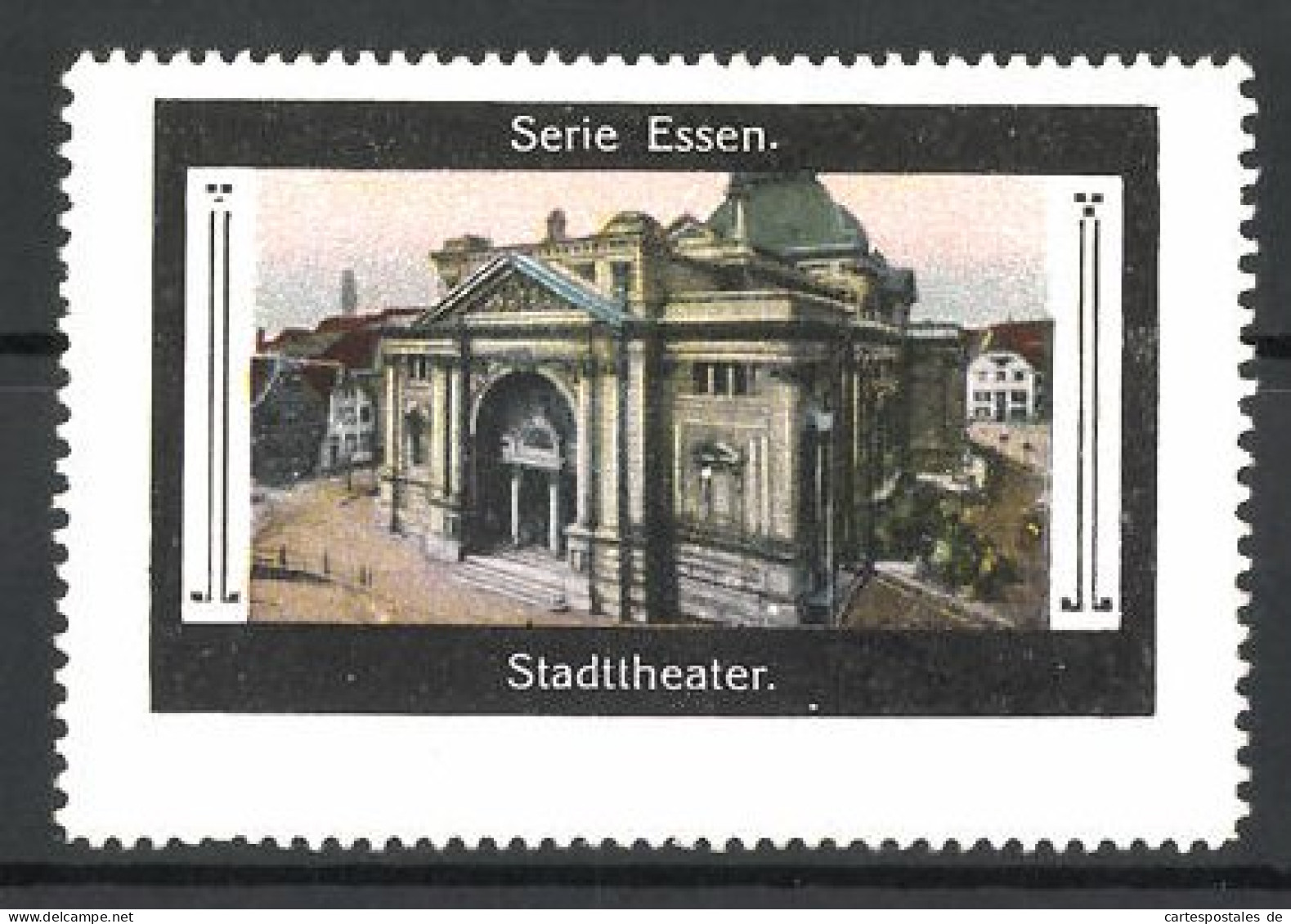 Reklamemarke Essen, Blick Auf Das Stadttheater  - Erinnofilie