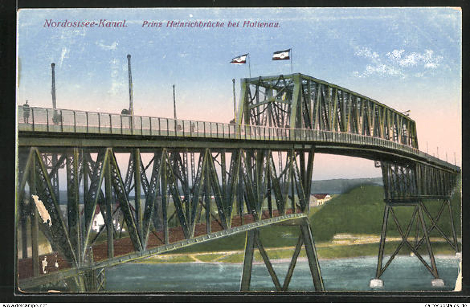 AK Holtenau, Die Prinz Heinrichbrücke über Den Nordostsee-Kanal  - Autres & Non Classés