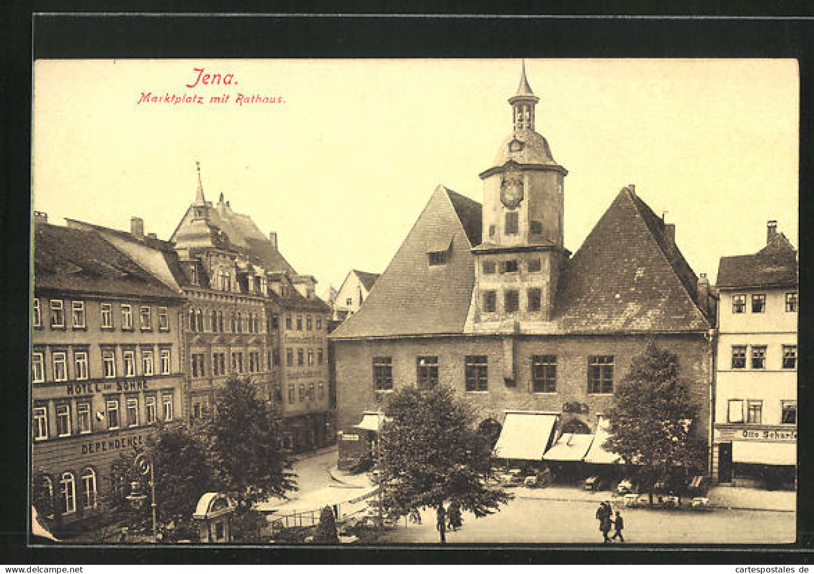 AK Jena, Marktplatz Mit Dem Rathaus  - Jena