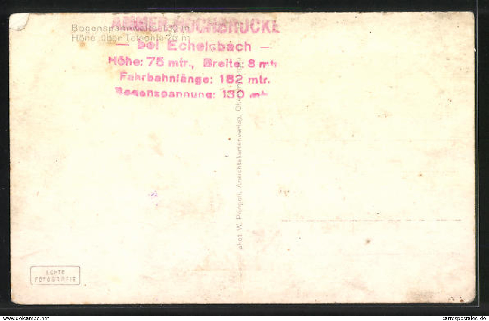 AK Echelsbach, Partie An Der Hochbrücke  - Other & Unclassified