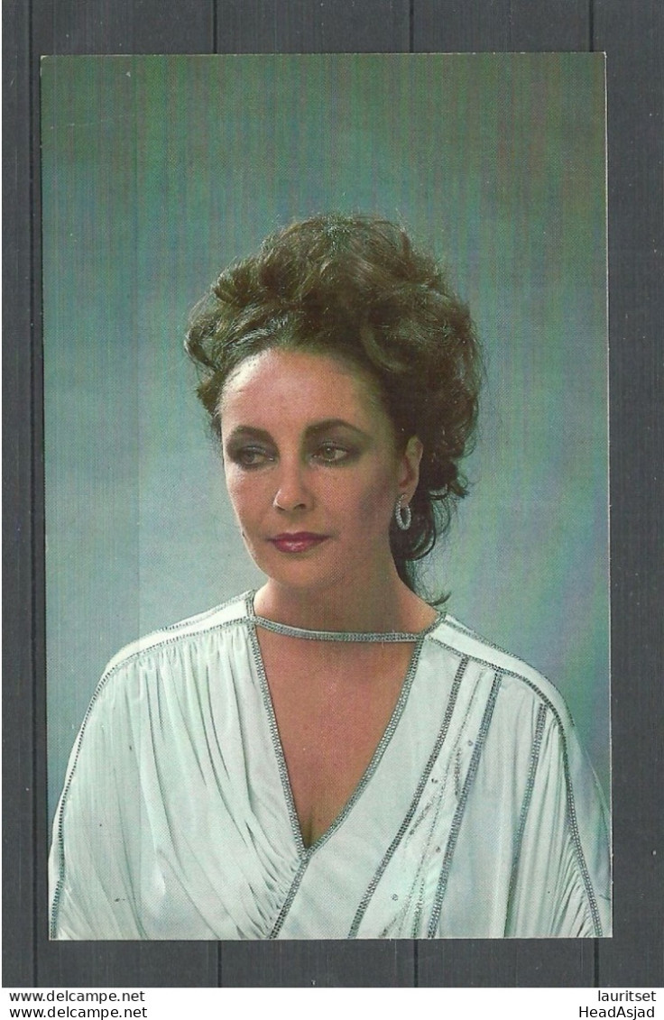 American Actress Movie Star Elisabeth Taylor, Printed In USA 1981, Unused - Actors