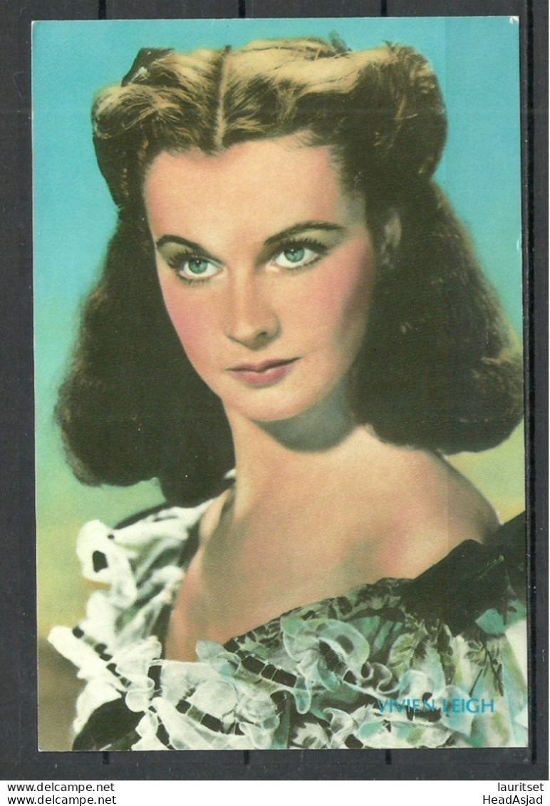 USA Post Card British Actress VIVIEN LEIGH Movie Star Cinema Kino Film, Unused Printed In Canada 1983 - Actors