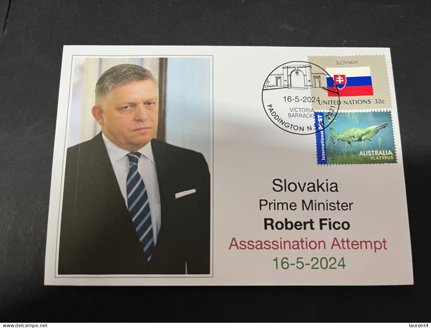 16-5-2024 (5 Z 17) Slovakia Prime Minister Robert Fico Assassination Attempt (16th May 2024) - Brieven En Documenten