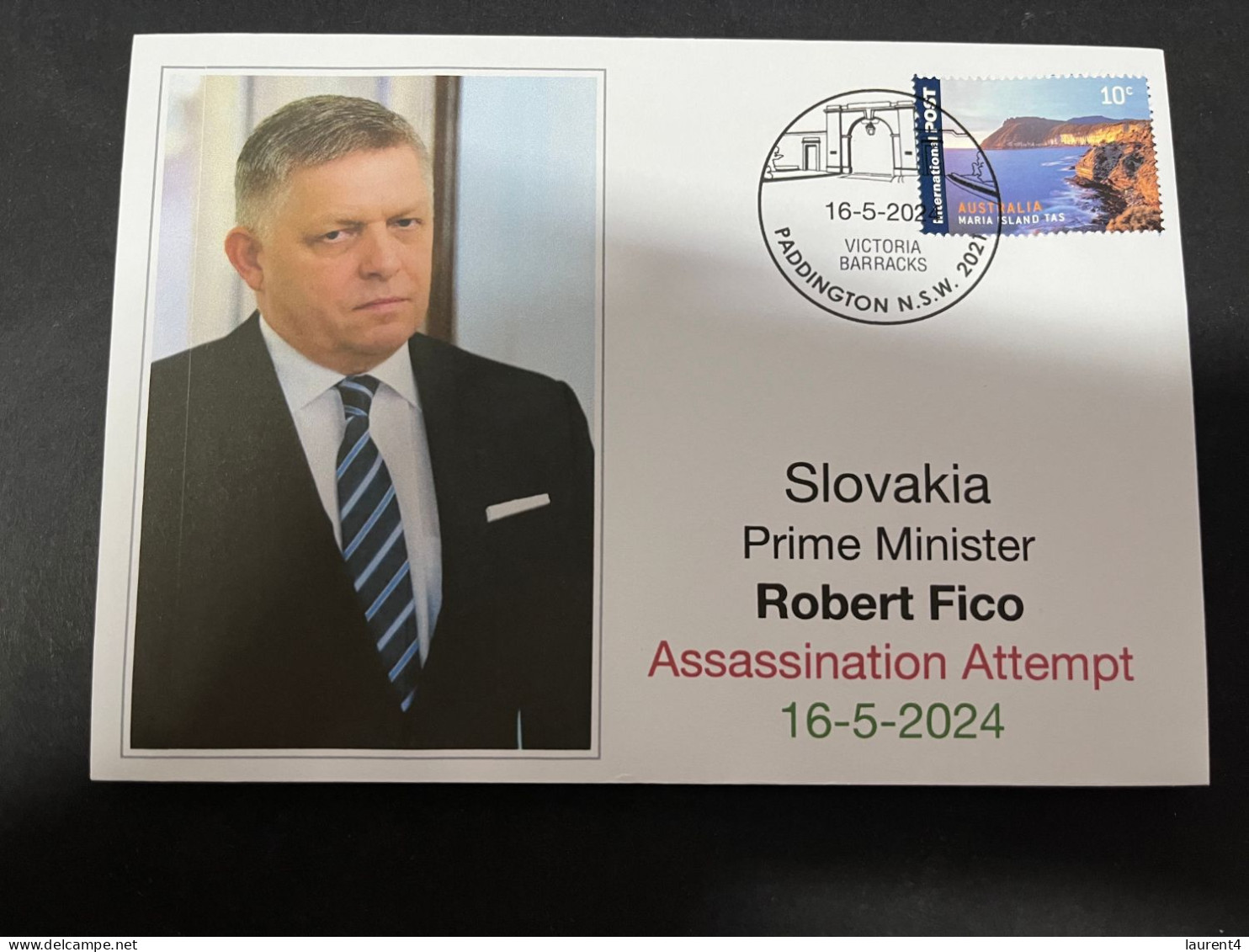 16-5-2024 (5 Z 17) Slovakia Prime Minister Robert Fico Assassination Attempt (16th May 2024) - Storia Postale