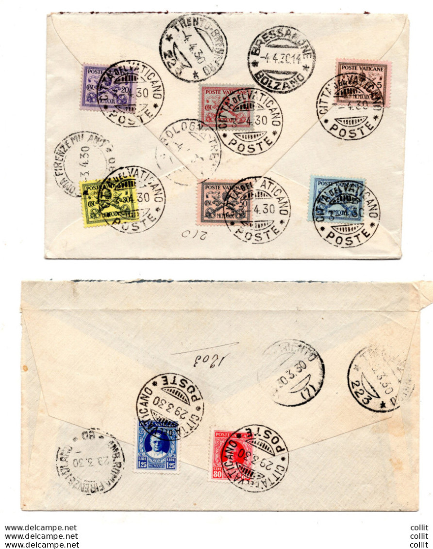 Conciliazione - Lotto Di 5 Buste Viaggiate - Unused Stamps