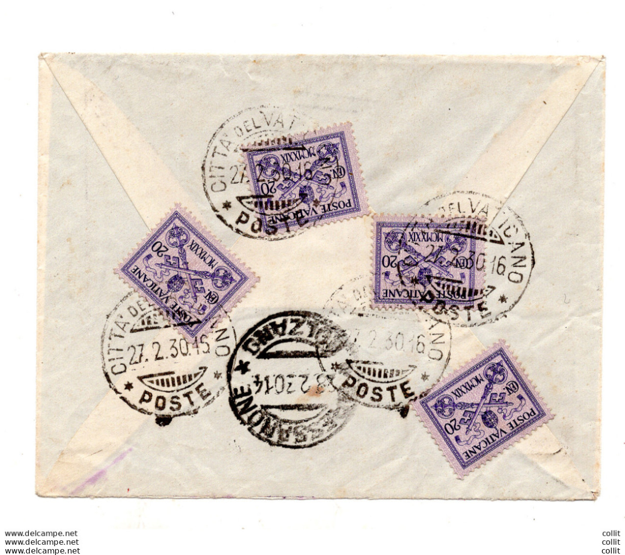 Conciliazione - Lotto Di 5 Buste Viaggiate - Unused Stamps
