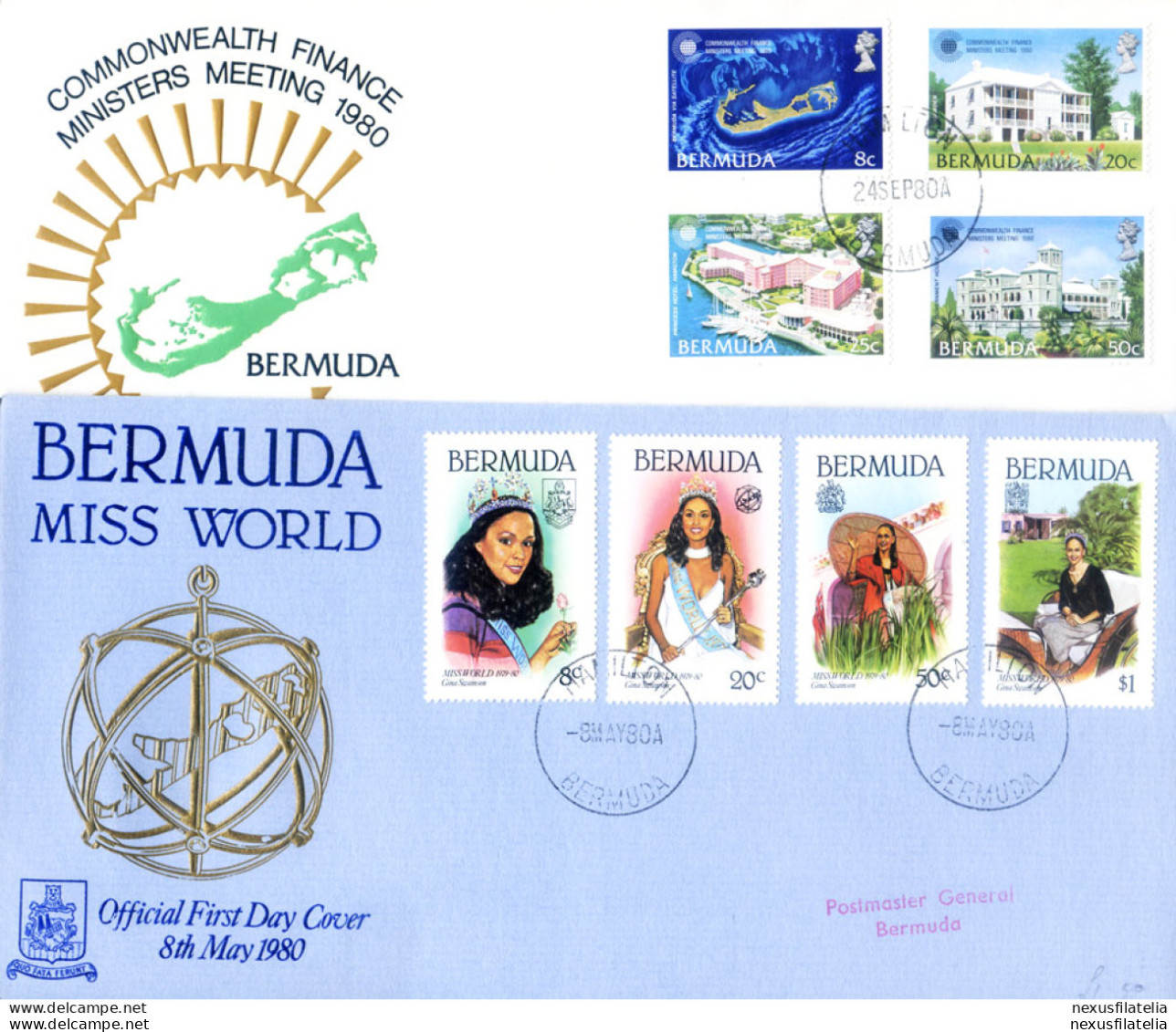 Annata Completa FDC 1980. - Bermuda