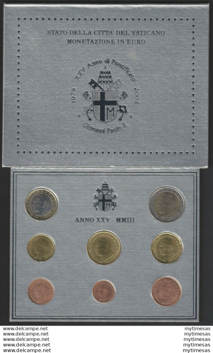 2003 Vaticano Divisionale 8 Monete FDC - Vaticano