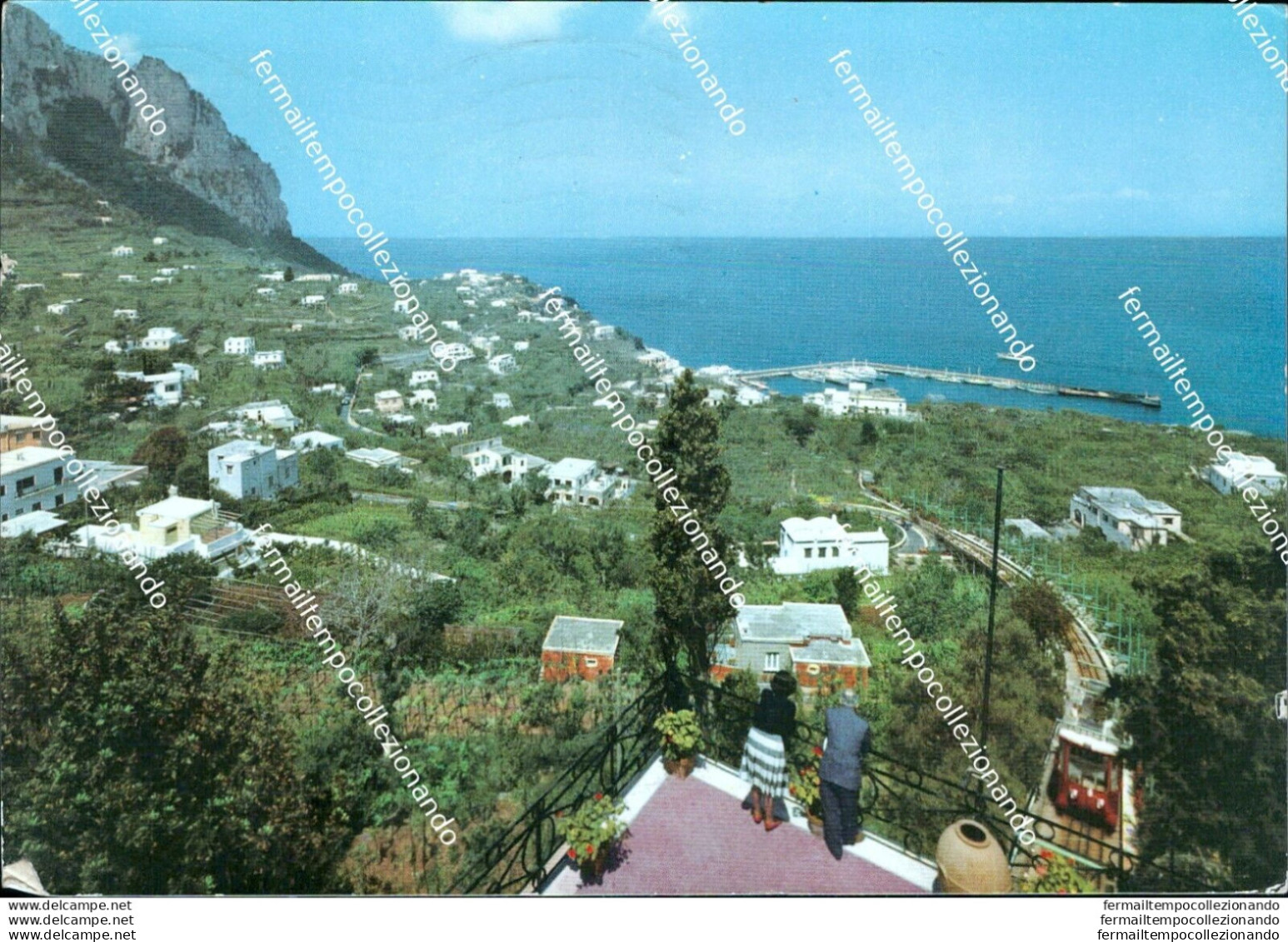 S777 Cartolina Capri Funicolare Provincia Di Napoli - Napoli (Napels)