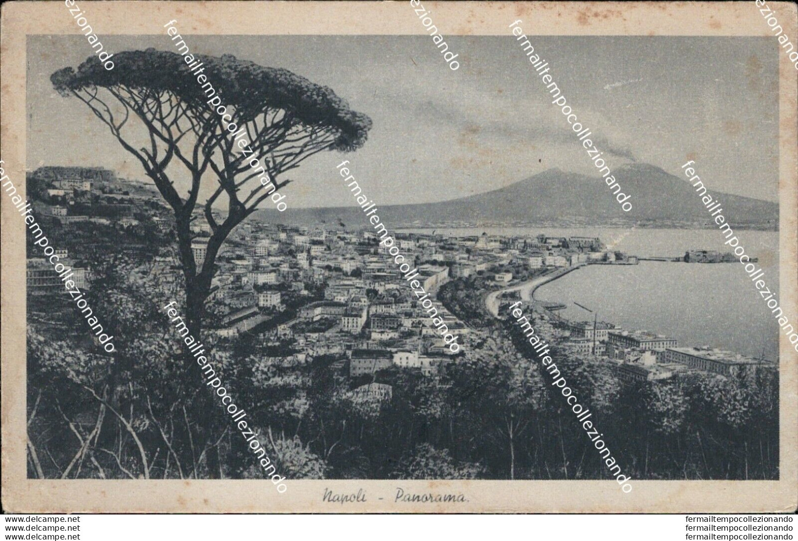 Au504 Cartolina Napoli  Citta' Panorama - Napoli (Napels)