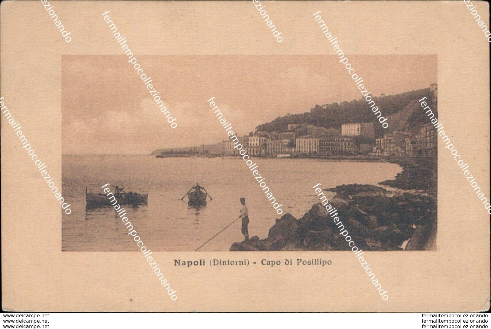 Au529 Cartolina Napoli Citta'  Capo Di Posillipo - Napoli (Naples)
