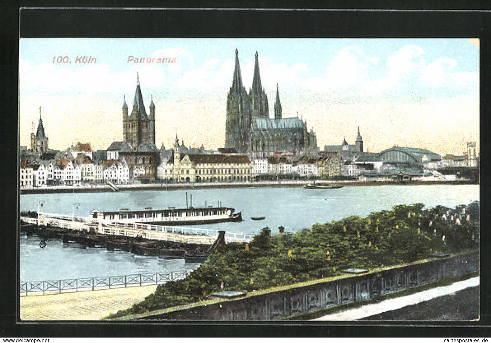 AK Köln, Panorama Vom Rhein Mit Dem Dom  - Köln