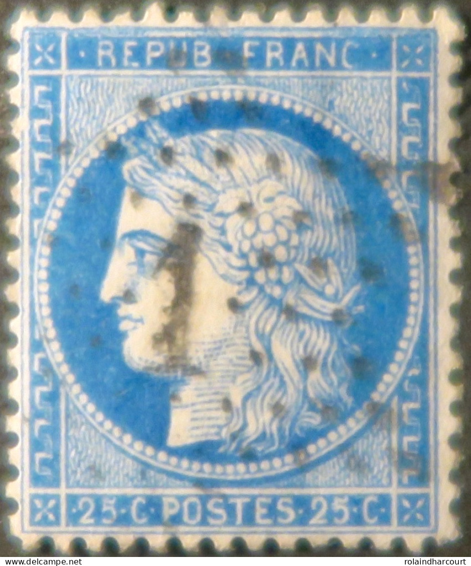 X1241 - FRANCE - CERES N°60A - ETOILE N°1 De PARIS - VARIETES >>> Filet Nord Retouché + Filet Ouest Brisé - 1871-1875 Ceres