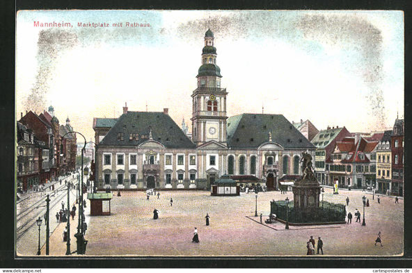 AK Mannheim, Marktplatz Mit Rathaus  - Mannheim