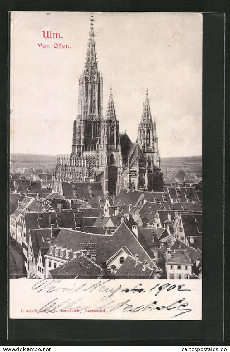 AK Ulm A. D., Blick Von Osten Auf Die Stadt  - Ulm