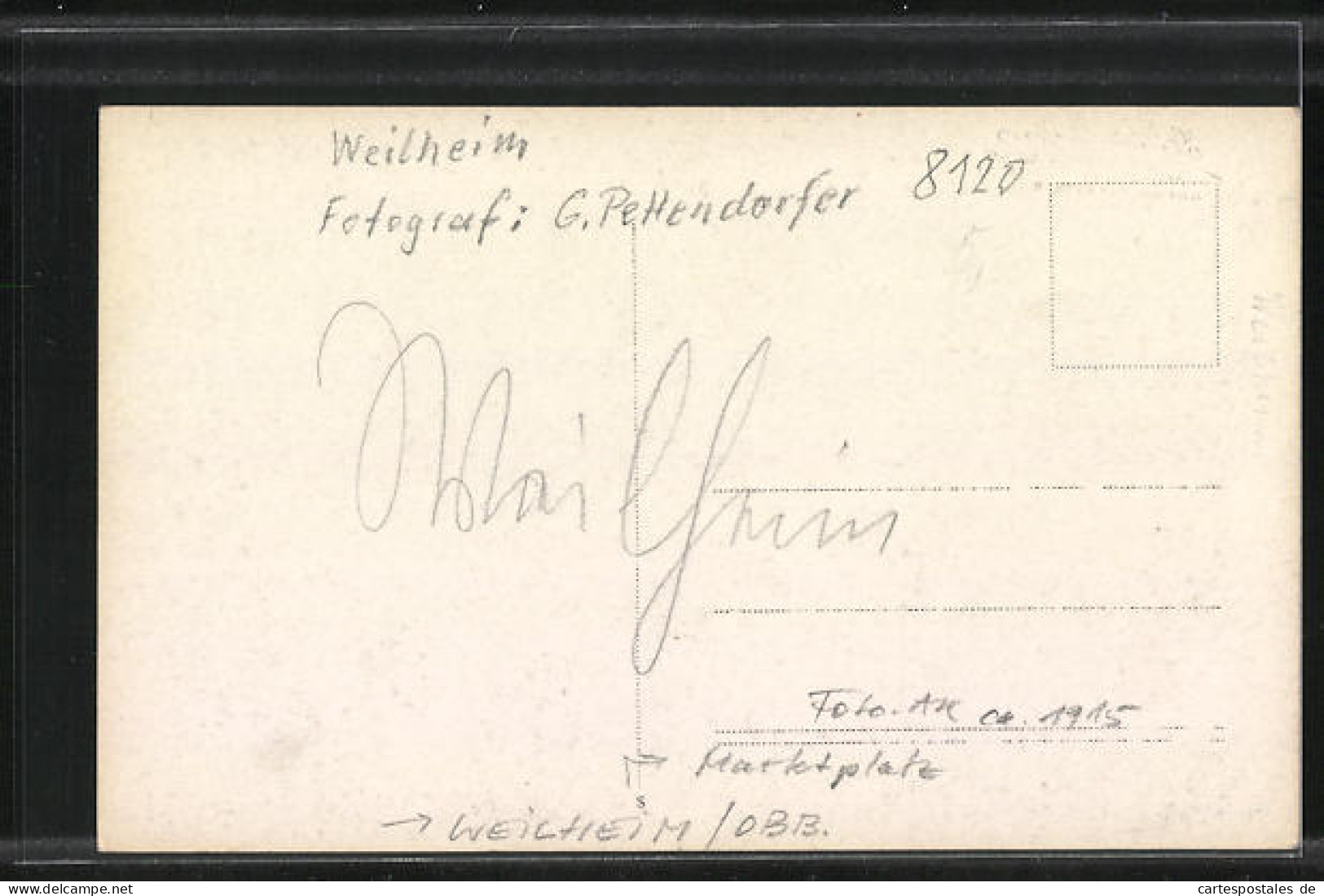 Foto-AK Weilheim / Obb., Ca. 1915, Marktplatz  - Weilheim