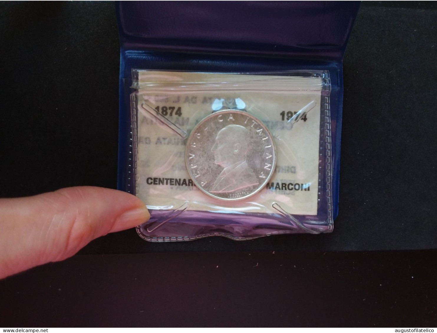 500 Lire Marconi - Moneta In Argento + Spese Postali - Gedenkmünzen