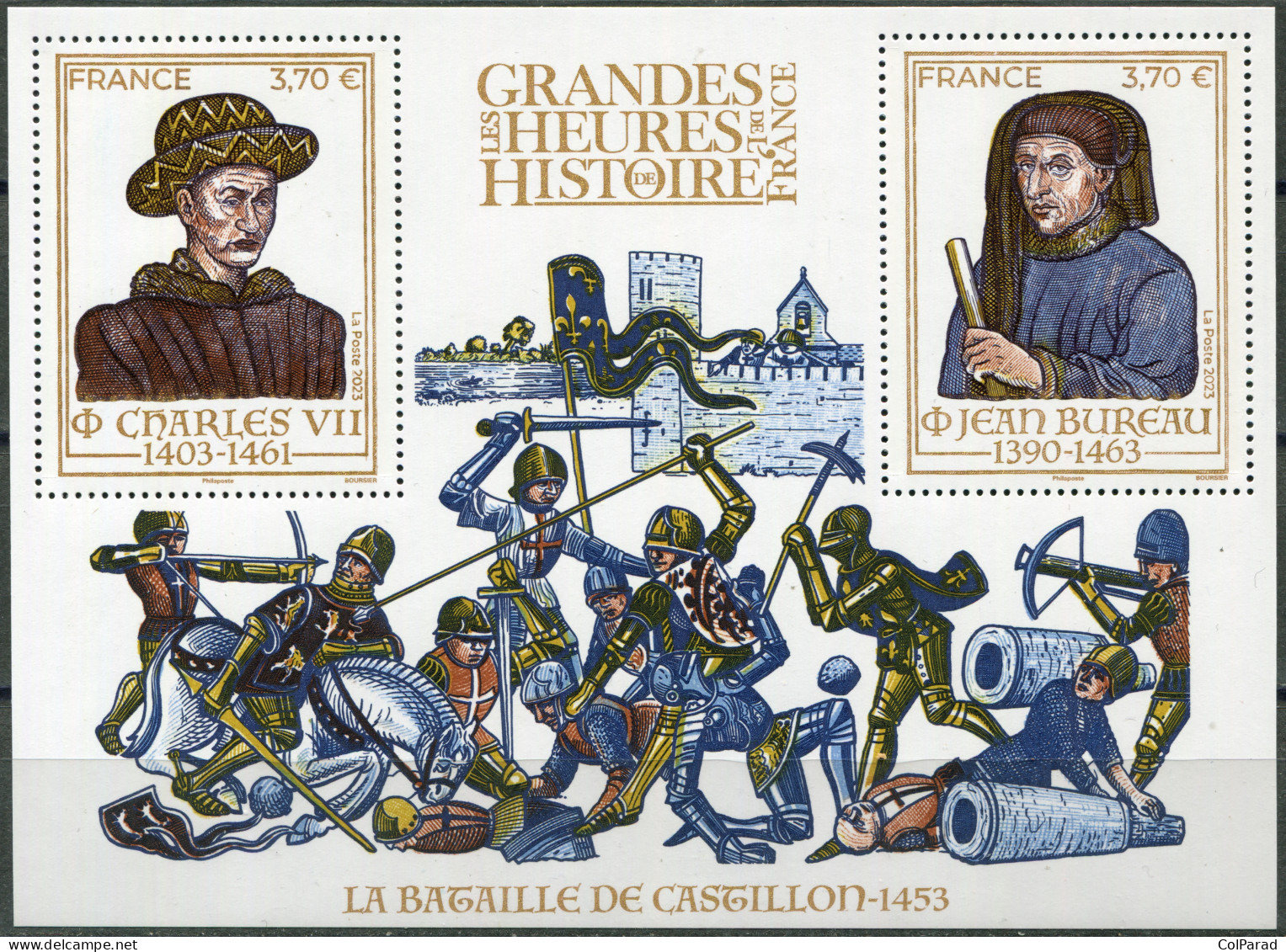 FRANCE - 2023 - SOUVENIR SHEET MNH ** - Battle Of Castillon, 1453 - Ungebraucht