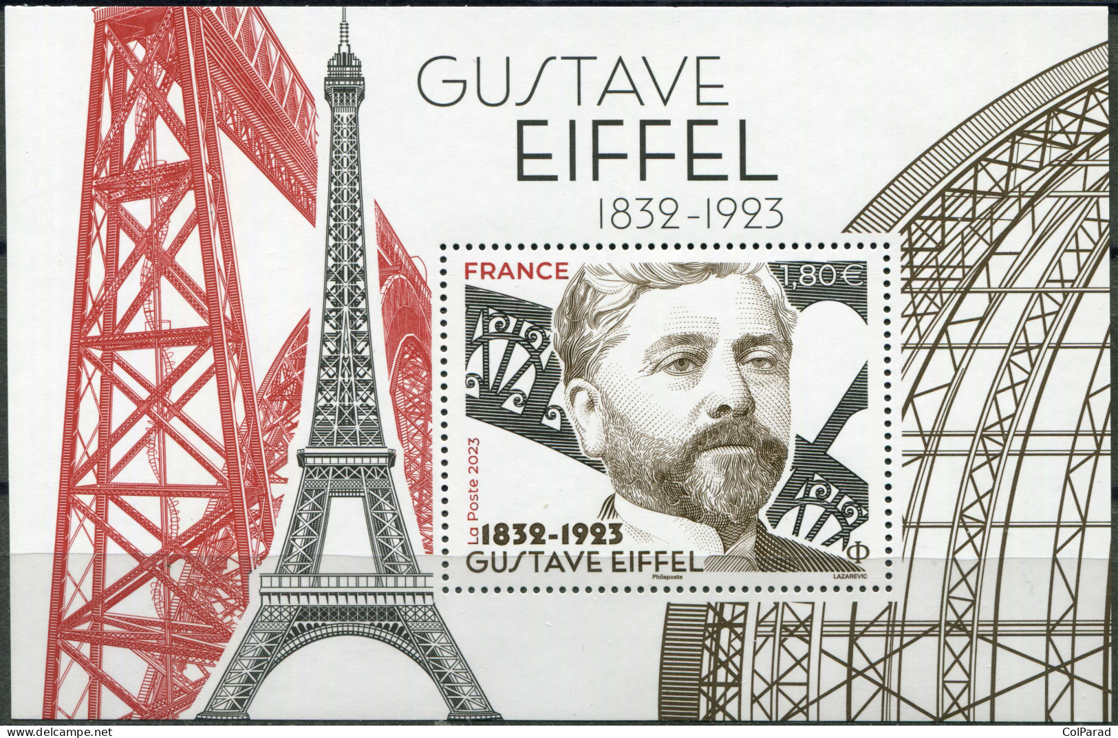 FRANCE - 2023 - SOUVENIR SHEET MNH ** - Gustave Eiffel (1832-1923 ), Engineer - Ungebraucht