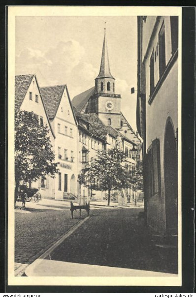 AK Kulmbach, Strassenpartie Bei Der St. Petrikirche  - Kulmbach