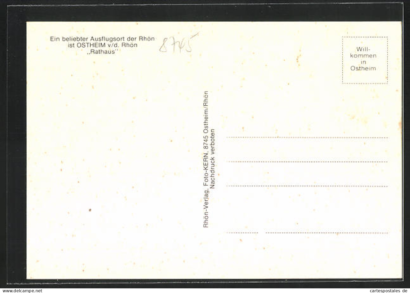 AK Ostheim /Rhön, Rathaus Und Stadtsparkasse  - Other & Unclassified