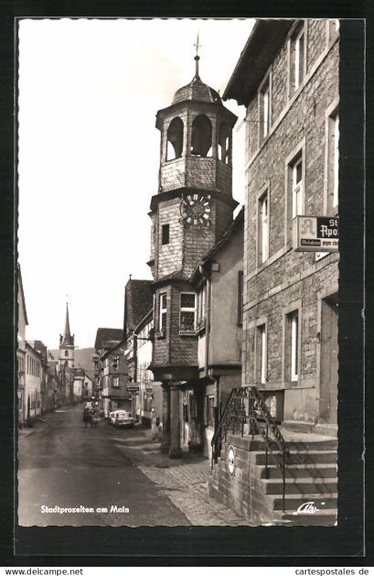 AK Stadtprozelten Am Main, Strassenpartie Mit Apotheke Und Geschäft  - Altri & Non Classificati