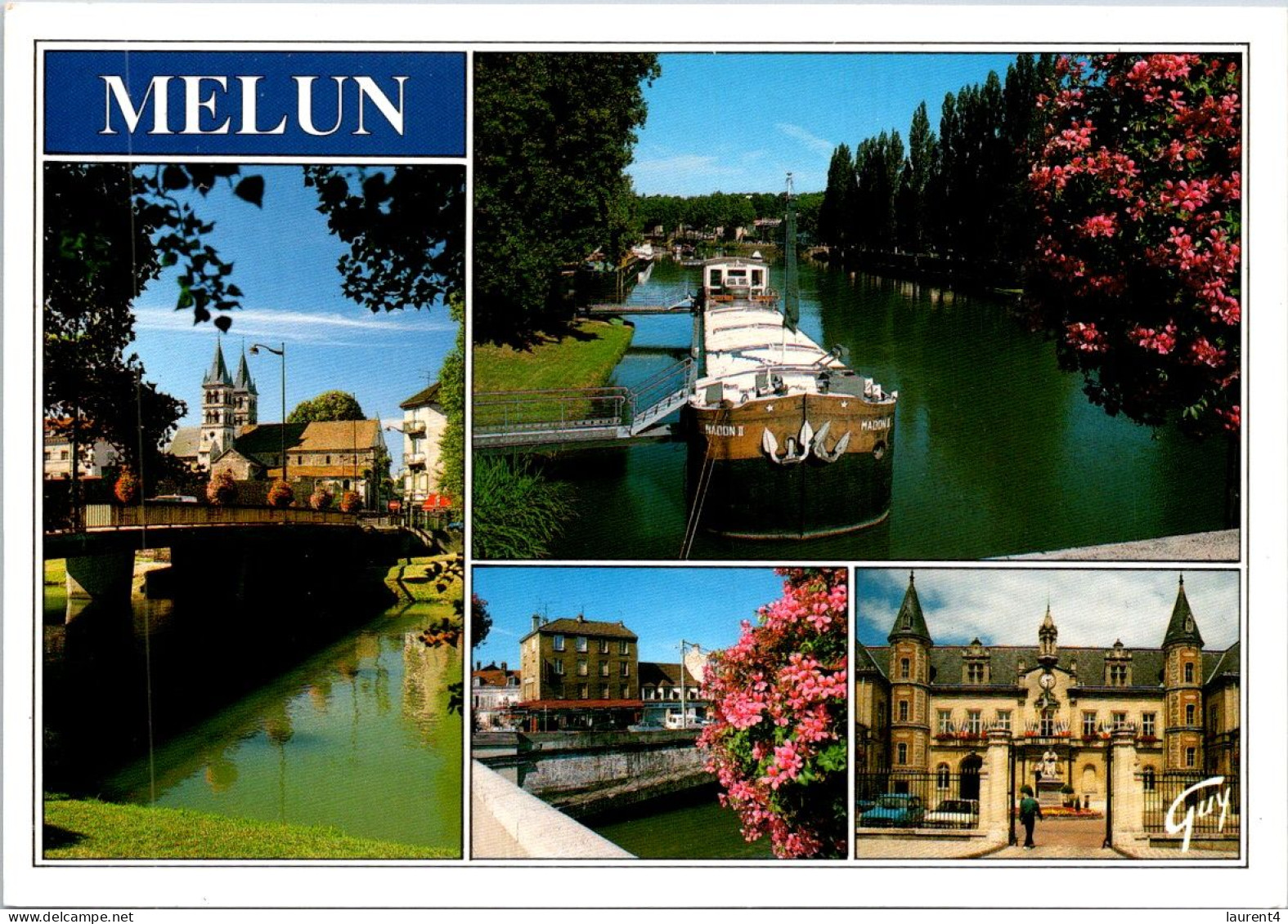 16-5-2024 (5 Z 18) France (posted 1995) Melun (with Pont De Norandie Stamp) - Melun