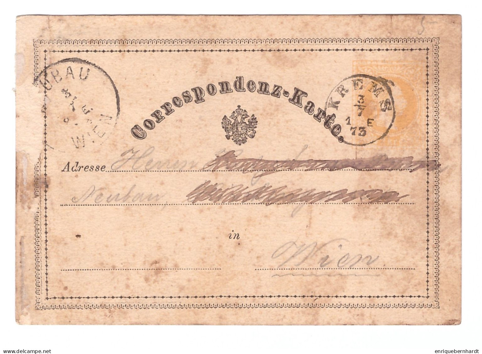 ÖSTERREICH // CORRESPONDENZ-KARTE // 1873 - Other & Unclassified