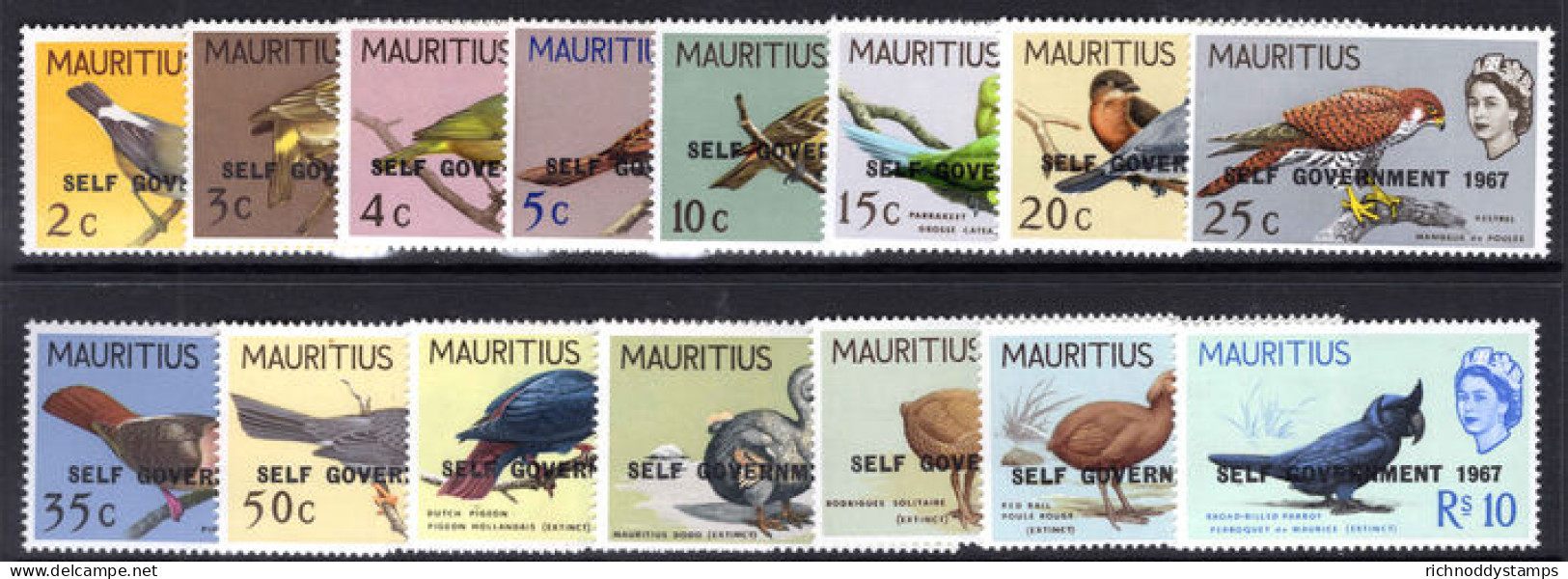 Mauritius 1967 Self-Government Long Set Unmounted Mint. - Maurice (1968-...)