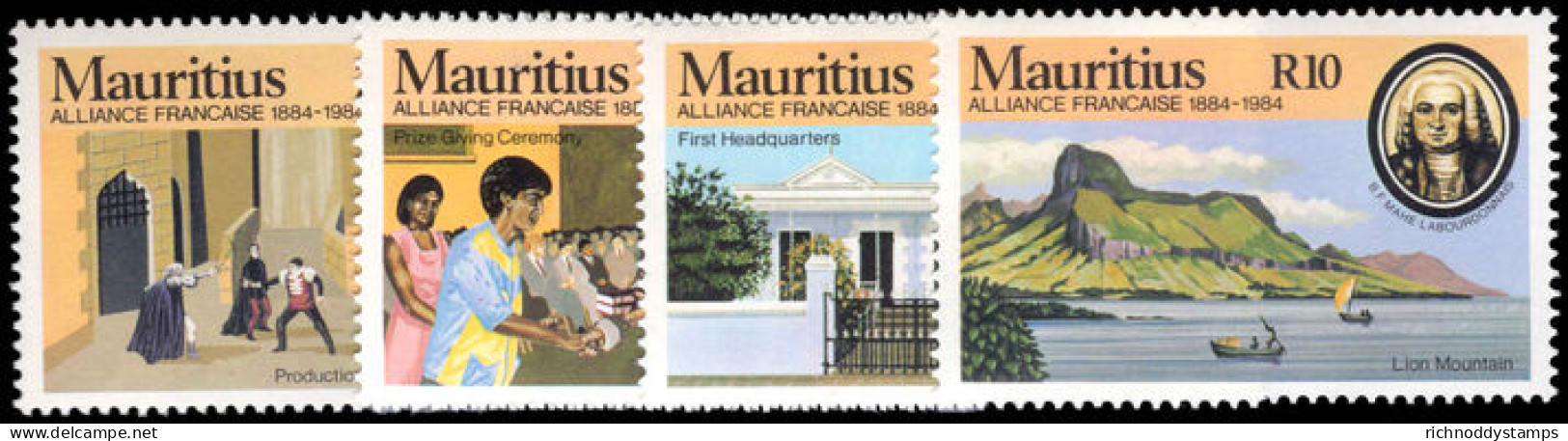 Mauritius 1984 Centenary Of Alliance Francaise Unmounted Mint. - Mauritius (1968-...)