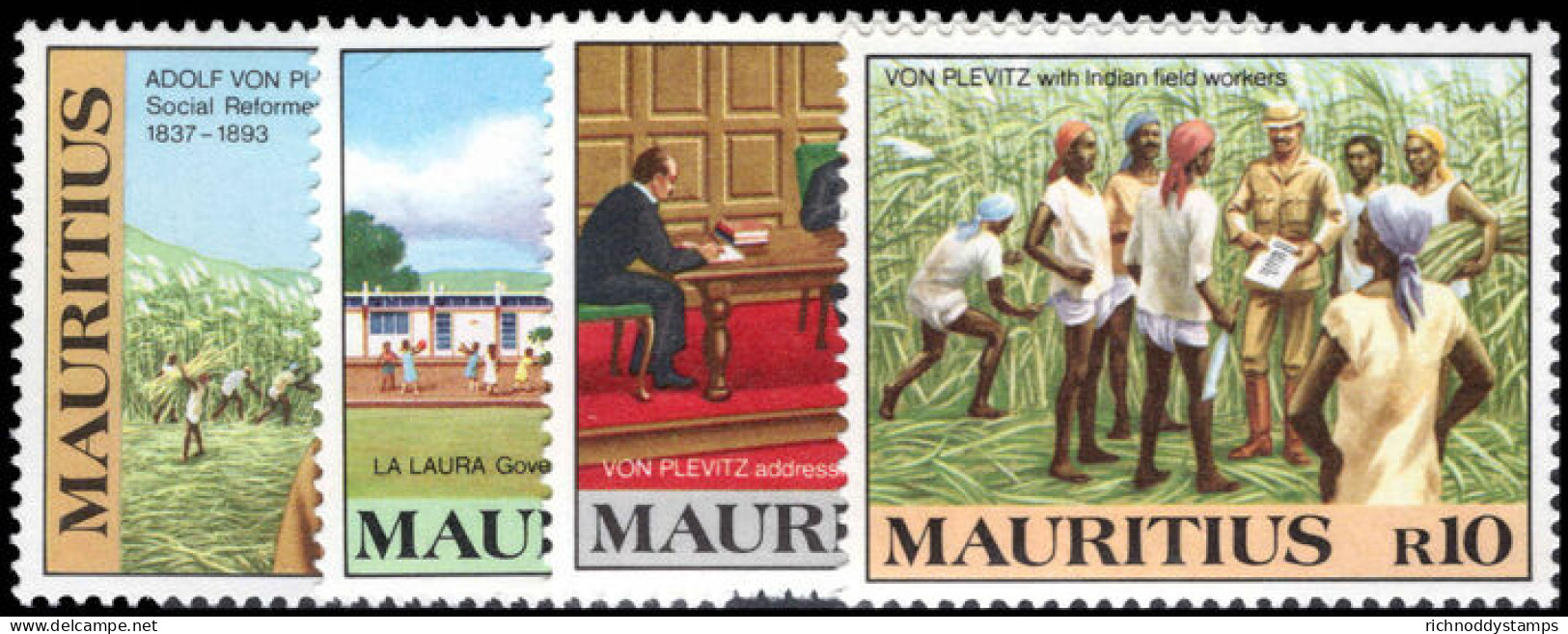 Mauritius 1983 125th Anniversary Of Arrival In Mauritius Of Adolf Von Plevitz Unmounted Mint. - Maurice (1968-...)