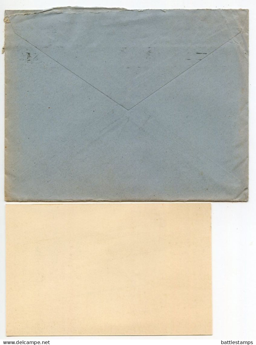 Germany 1938 Cover W/ Letter & Business Card; Leipzig - Richard Linder, Rauchwaren-Zurichterei; 12pf. Hindenburg - Lettres & Documents