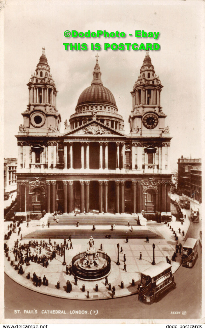 R450777 London. St. Paul Cathedral. Valentine. RP. 1941 - Andere & Zonder Classificatie