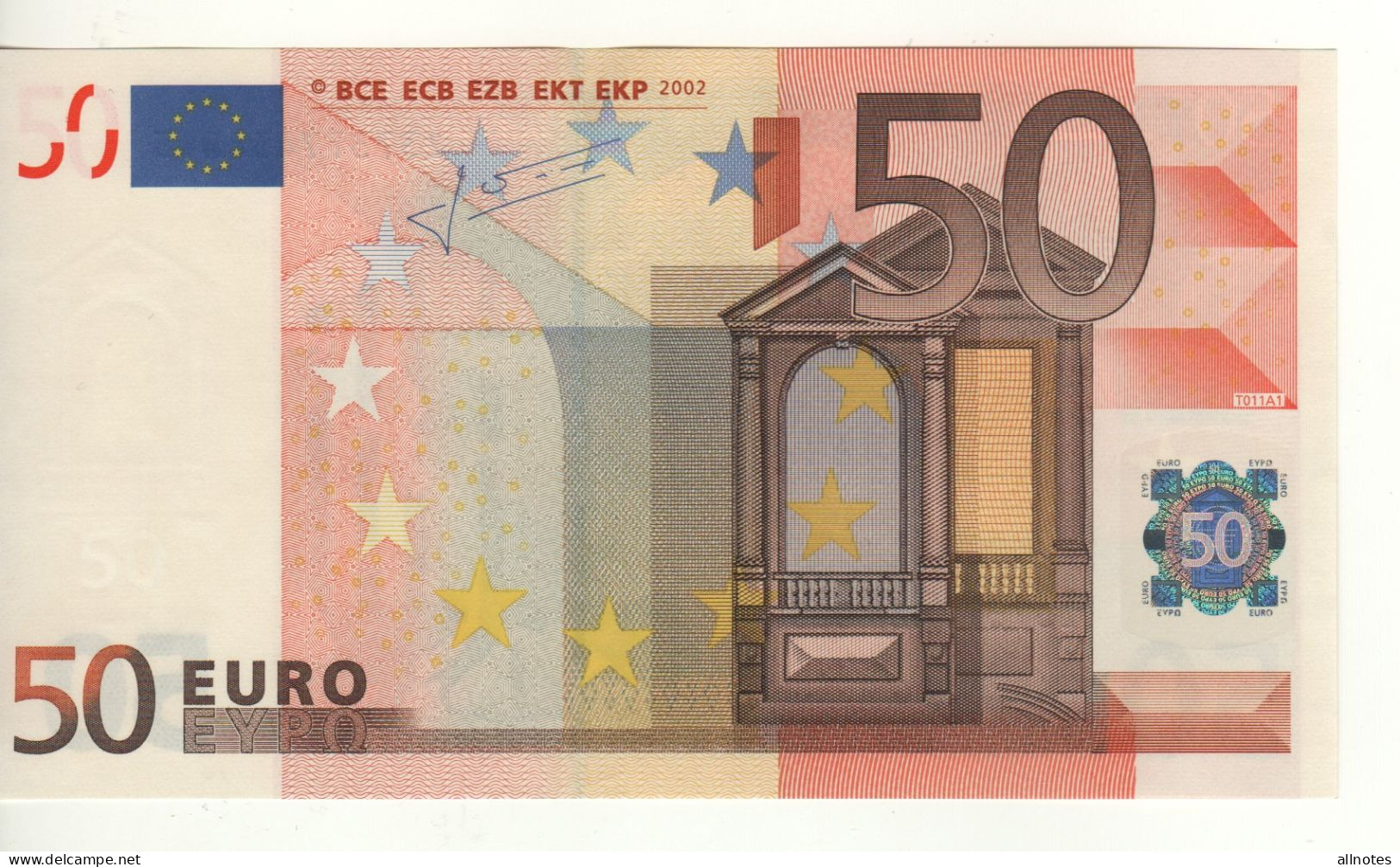 50 EURO  "Z"  BELGIO   Firma Trichet     T 011 A1   Z3  /   FDS   -   UNC - 50 Euro