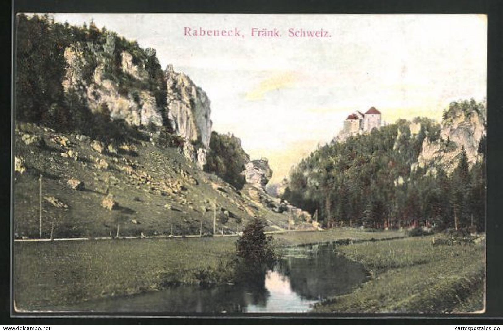 AK Waischenfeld /Fränk. Schweiz, Flusspartie Zur Burg Rabeneck  - Other & Unclassified