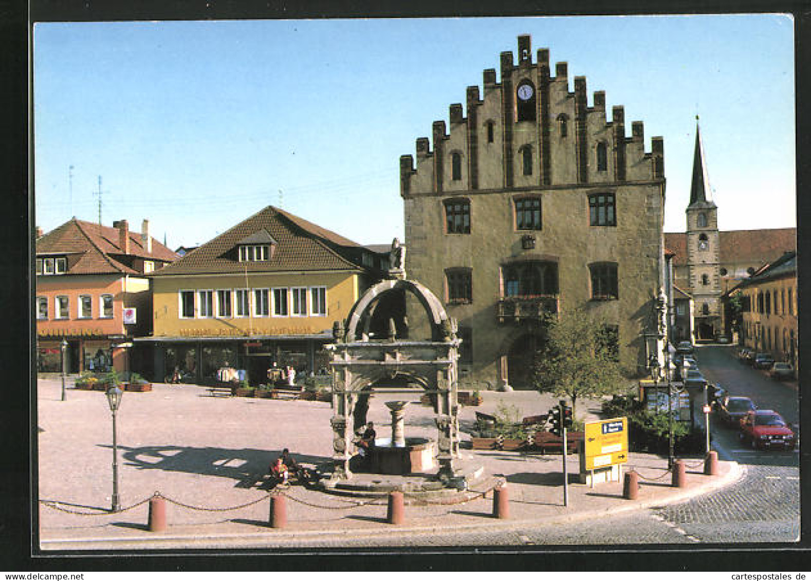 AK Hammelburg, Marktplatz Mit Rathaus  - Hammelburg